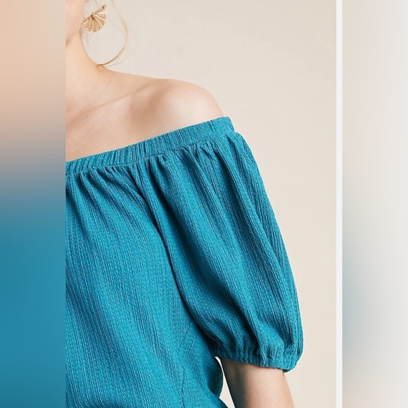 Anthropologie Elodie Off the Shoulder Woman’s Top Size Small - Picture 4 of 9